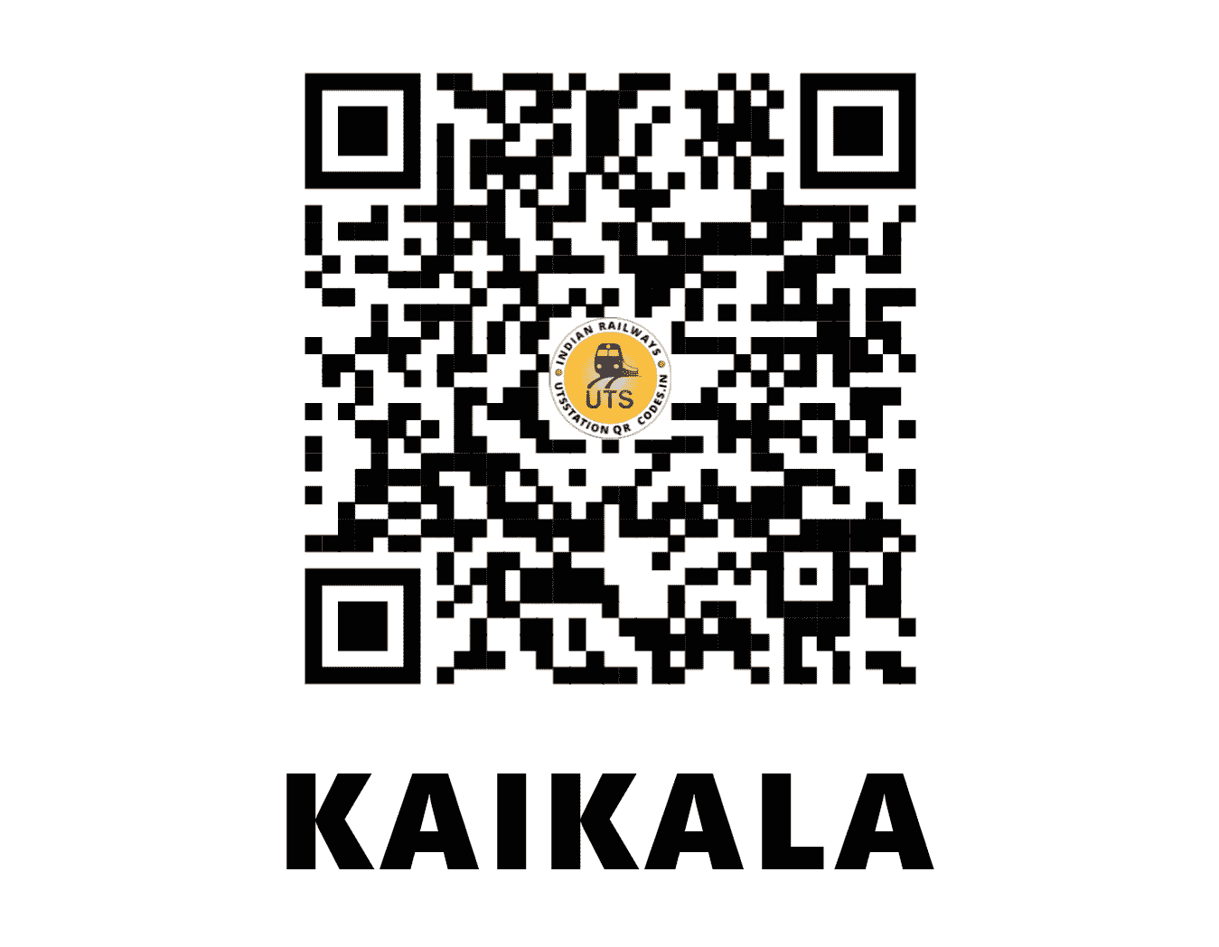 UTS QR Code for KAIKALA - KKAE (ER - WEST BENGAL)